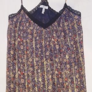 Joie Flower Camisole Silk Shell